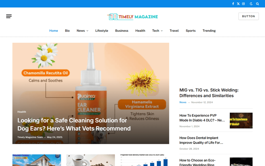 timelymagazine.com publisher screenshot