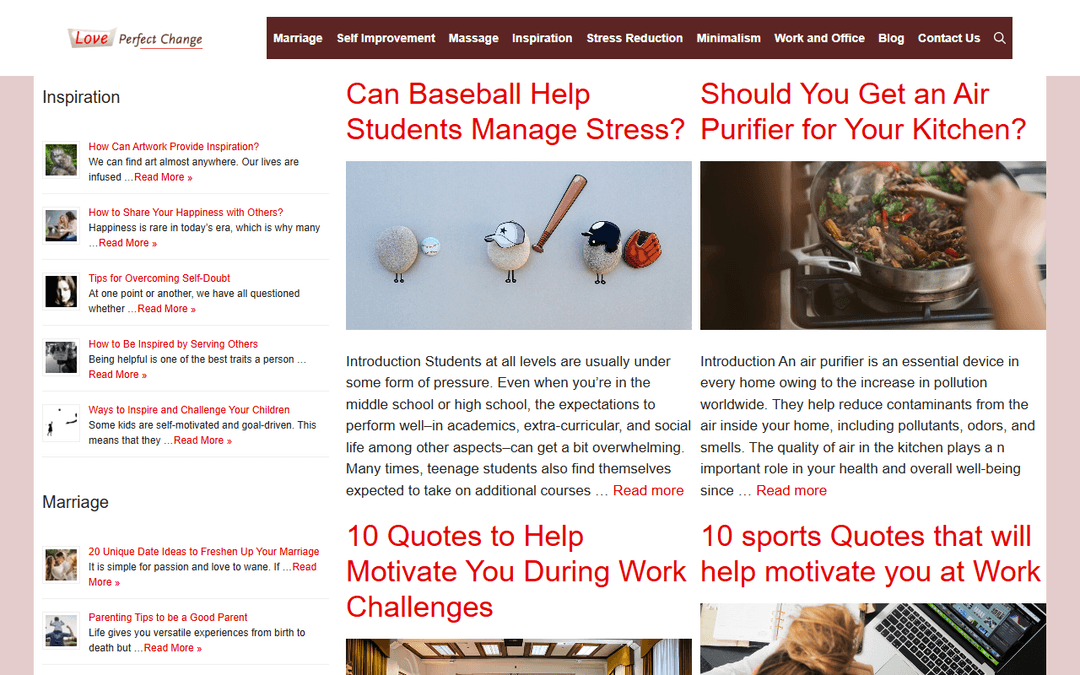 loveperfectchange.com publisher screenshot