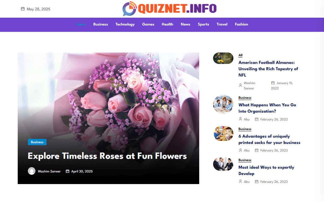 quiznet.info publisher screenshot