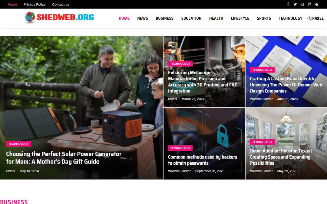 shedweb.org publisher screenshot