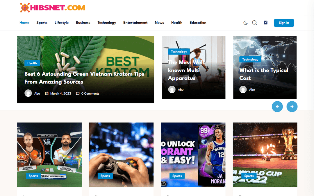 hibsnet.com publisher screenshot