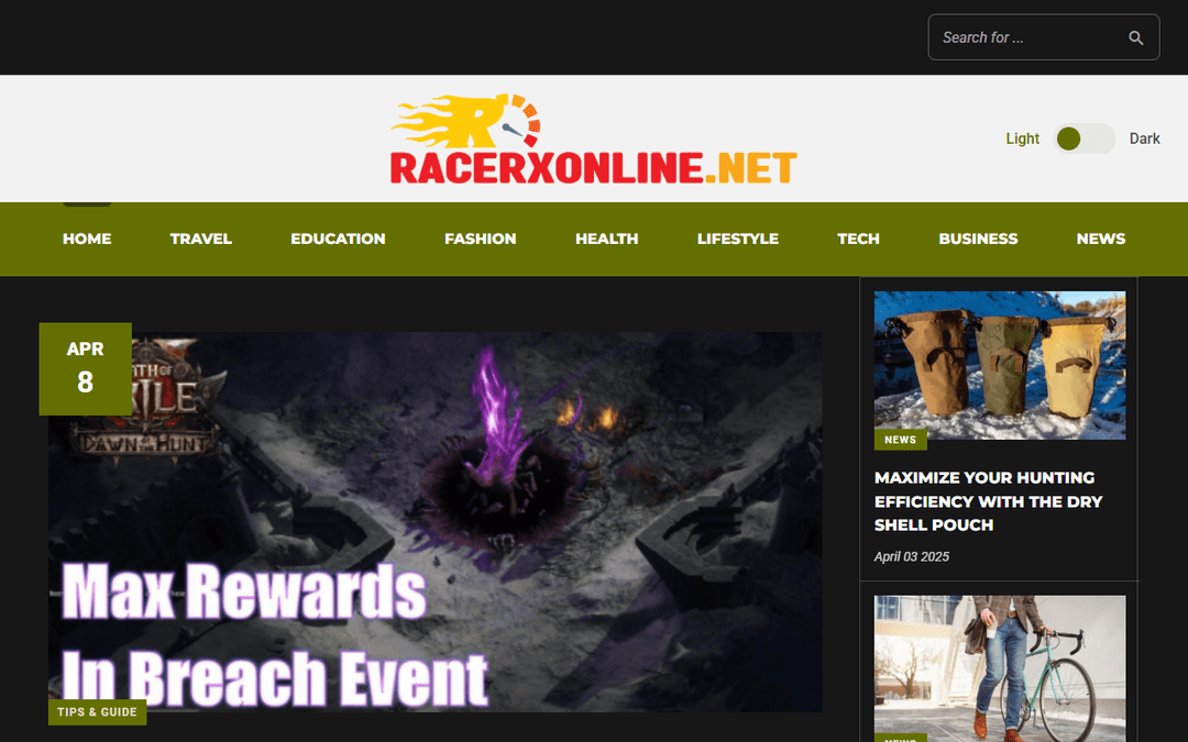 racerxonline.net publisher screenshot