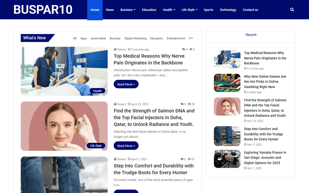buspar10.com publisher screenshot