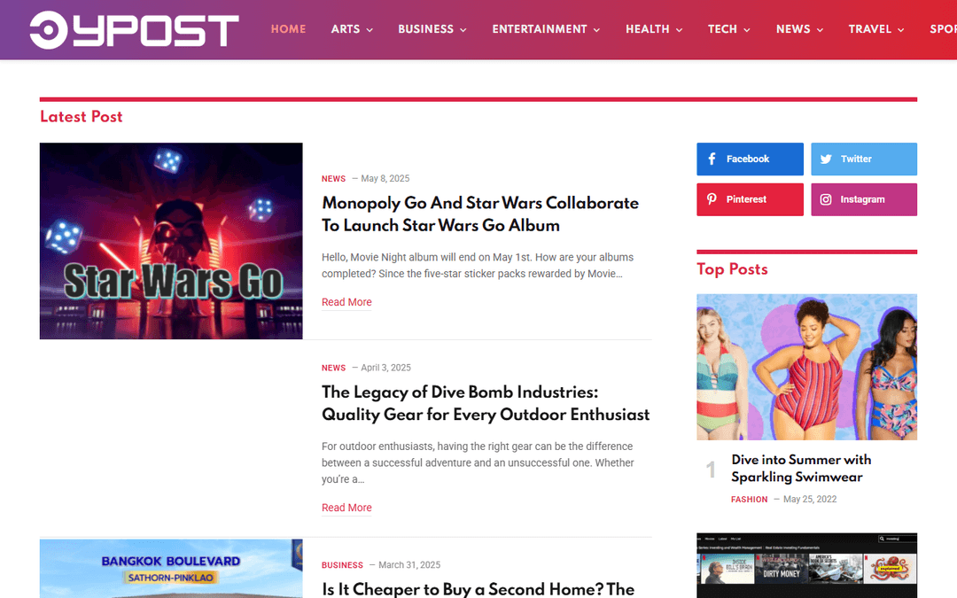 ypost.info publisher screenshot