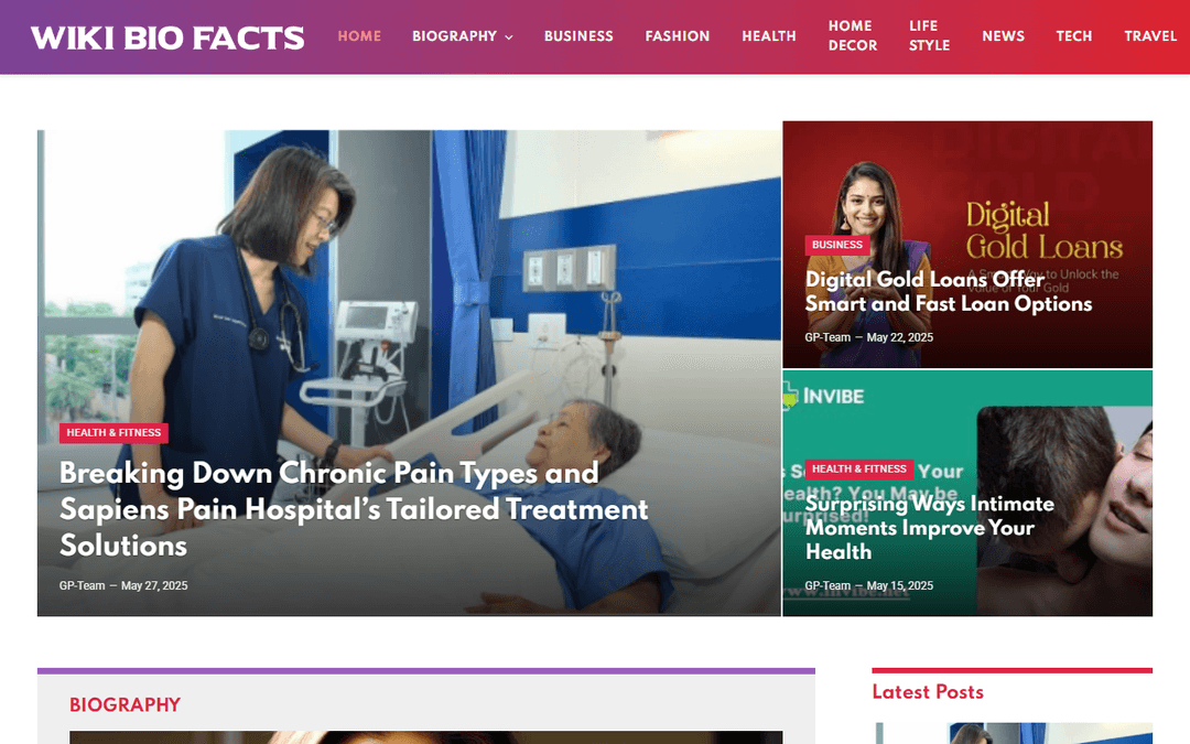 wikibiofacts.com publisher screenshot