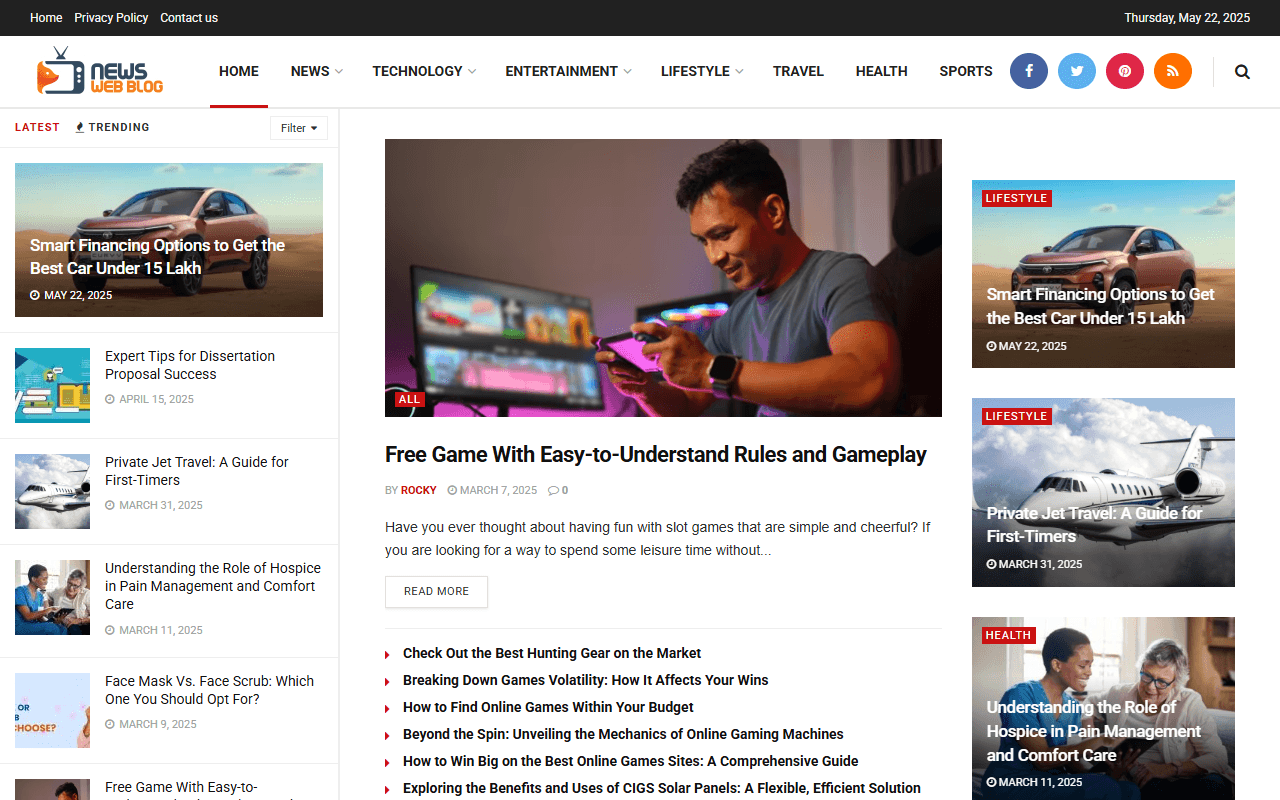 newswebblog.com publisher screenshot