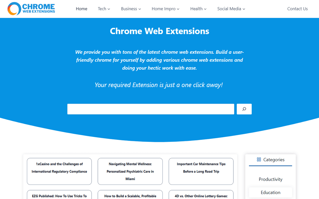 chromewebextensions.com publisher screenshot