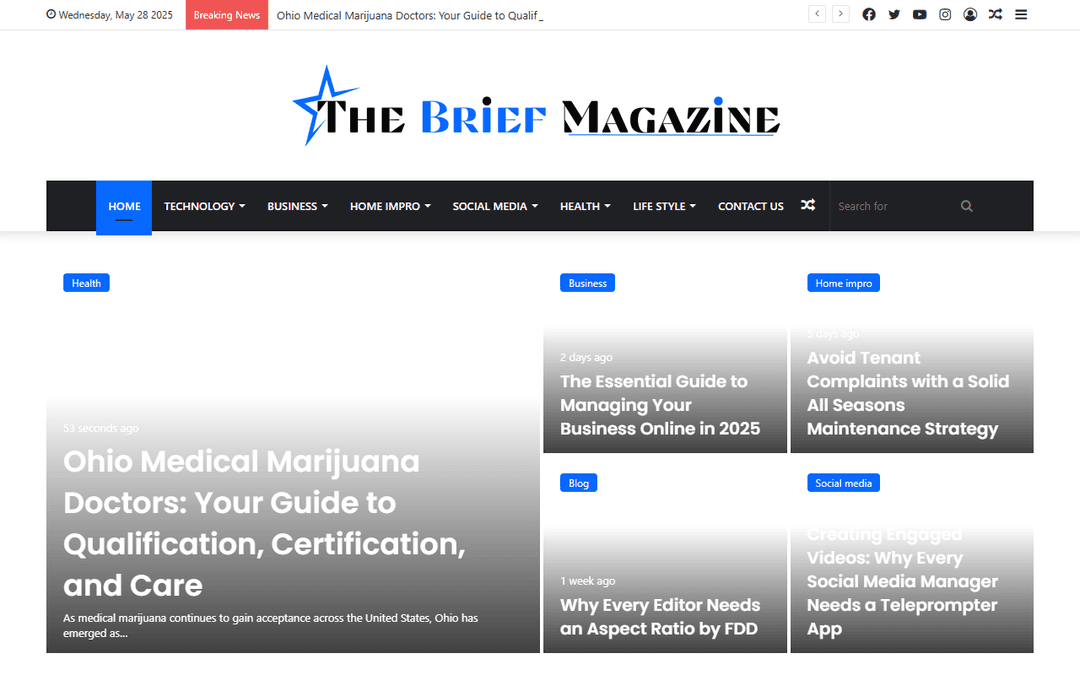 thebriefmagazine.com publisher screenshot