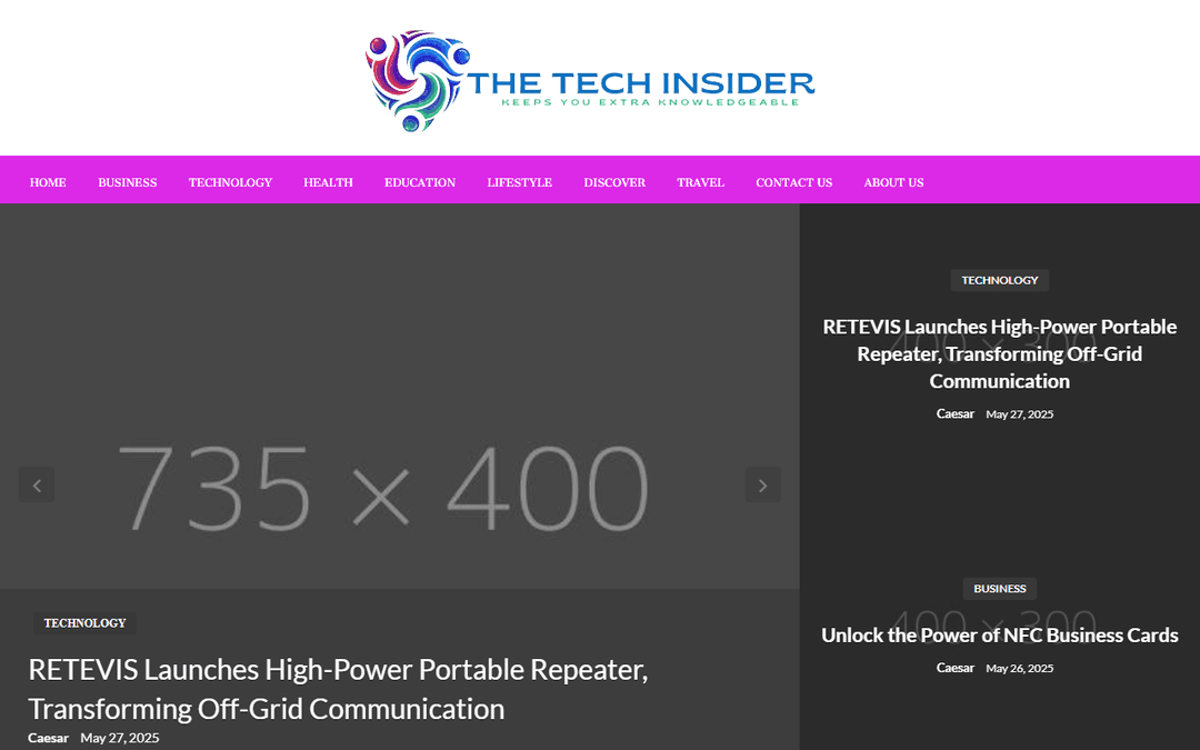 thetechinsider.co.uk publisher screenshot