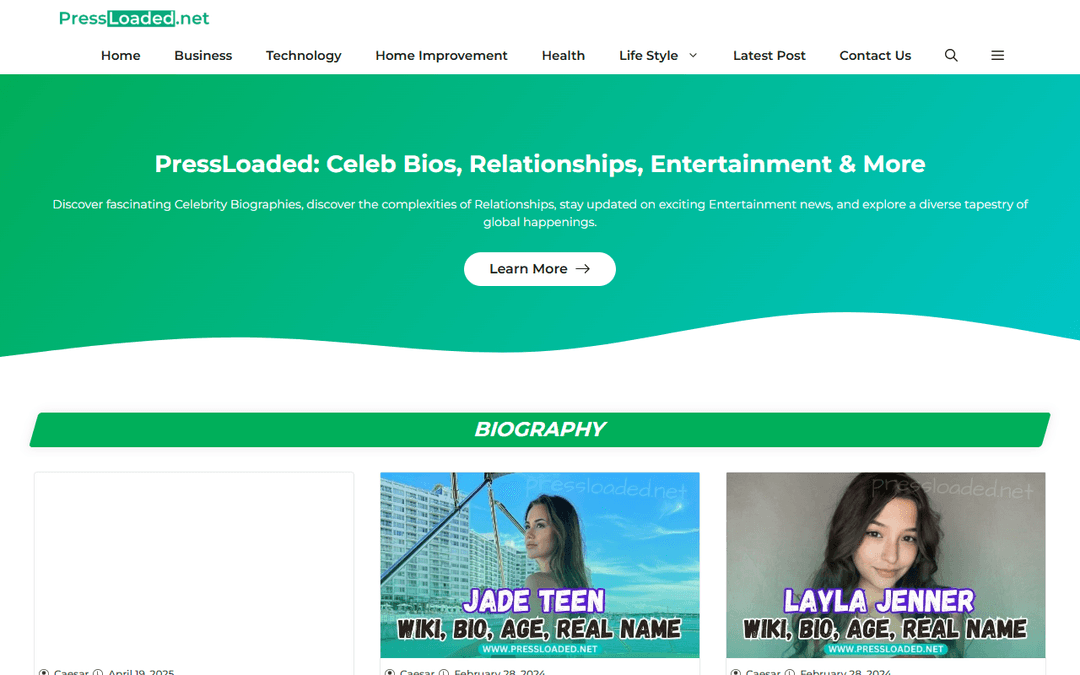 pressloaded.net publisher screenshot