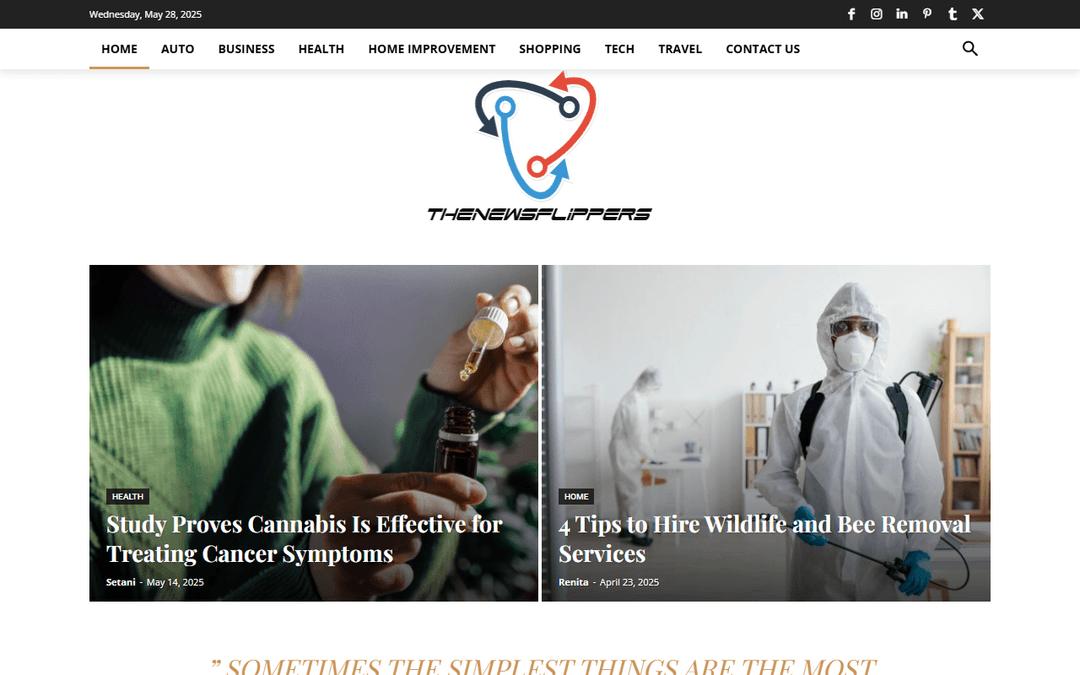 thenewsflippers.com publisher screenshot
