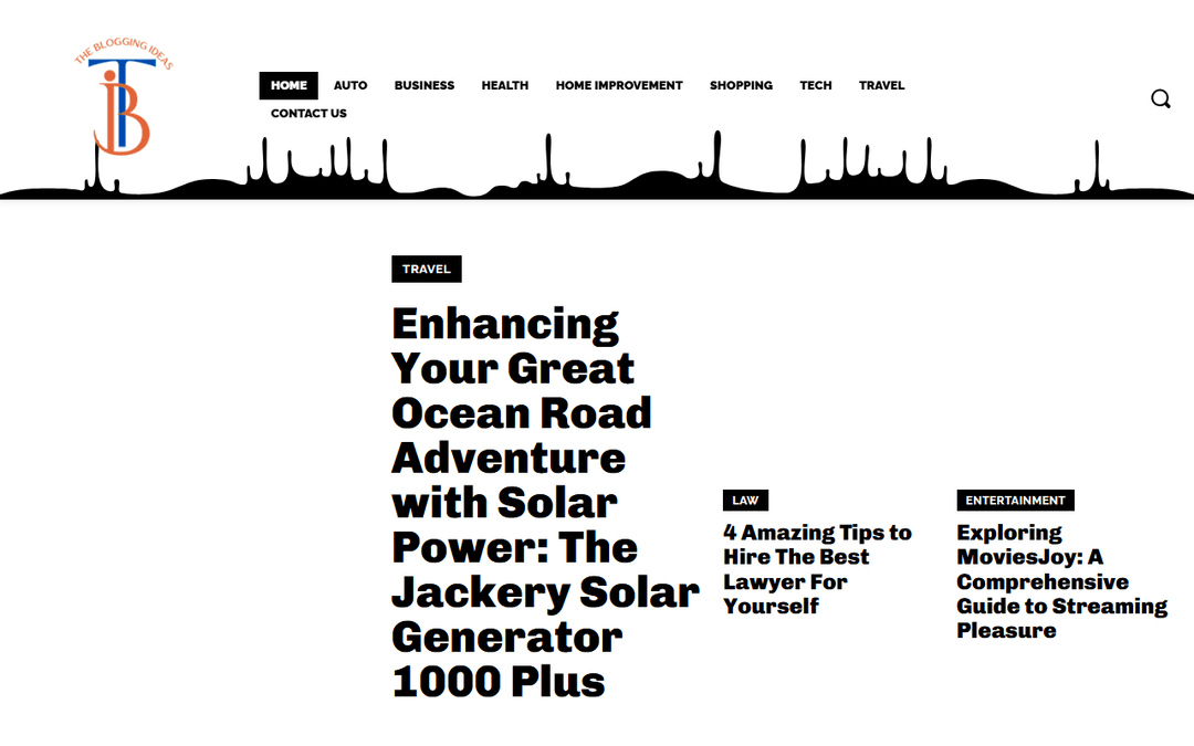 thebloggingideas.com publisher screenshot