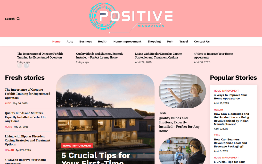 positivemagazines.com publisher screenshot