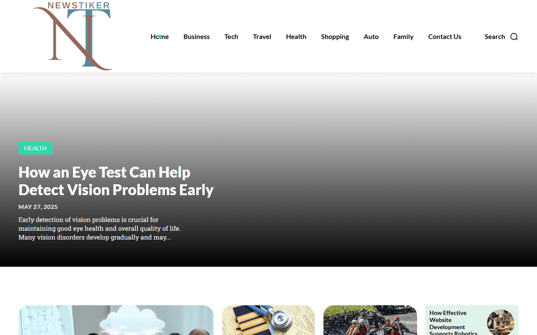 newstiker.com publisher screenshot