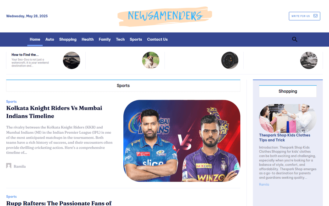 newsamenders.com publisher screenshot