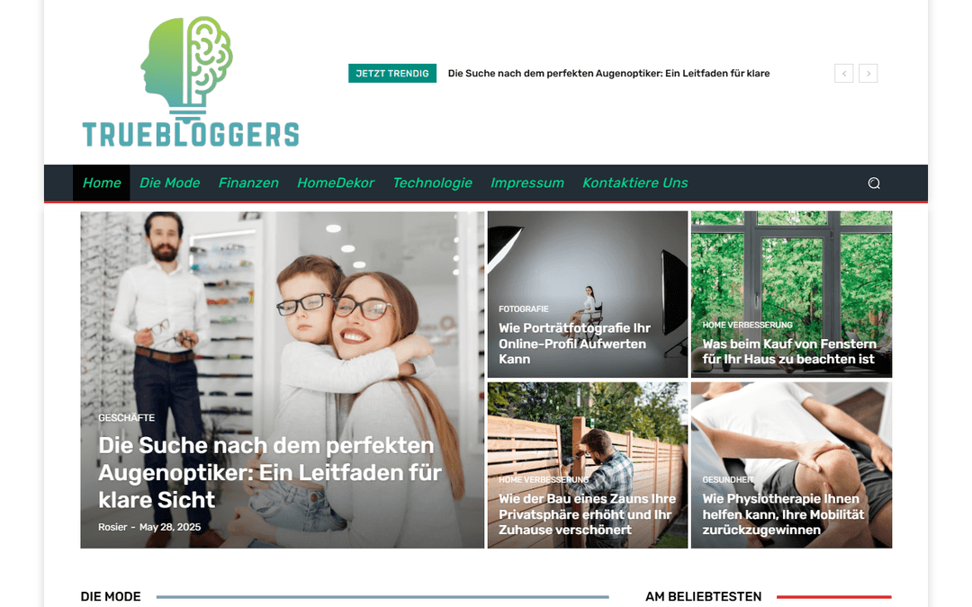 truebloggers.de publisher screenshot