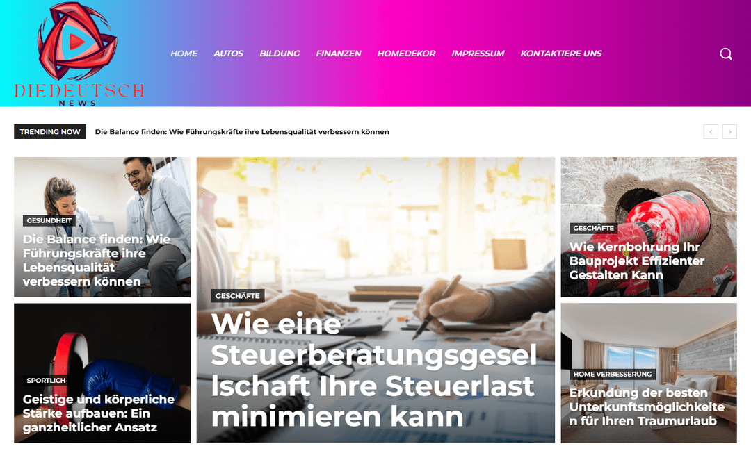 diedeutschnews.de publisher screenshot