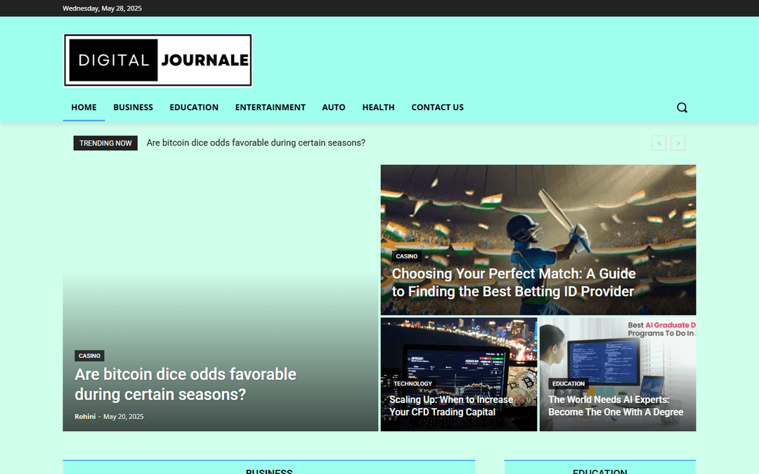digitaljournale.com publisher screenshot