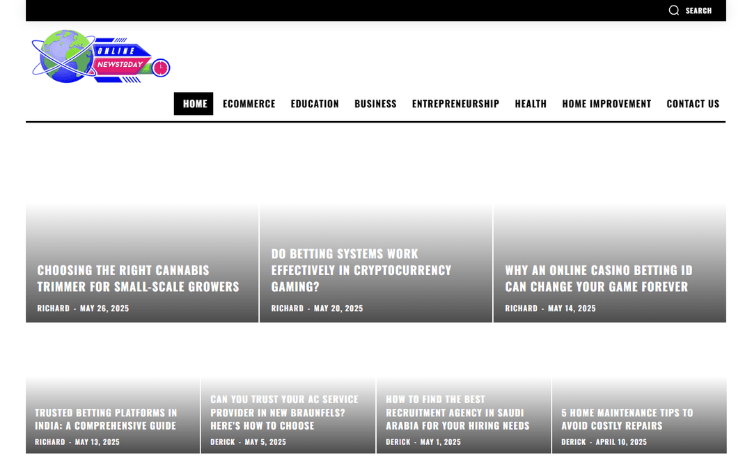 onlinenewsstoday.com publisher screenshot