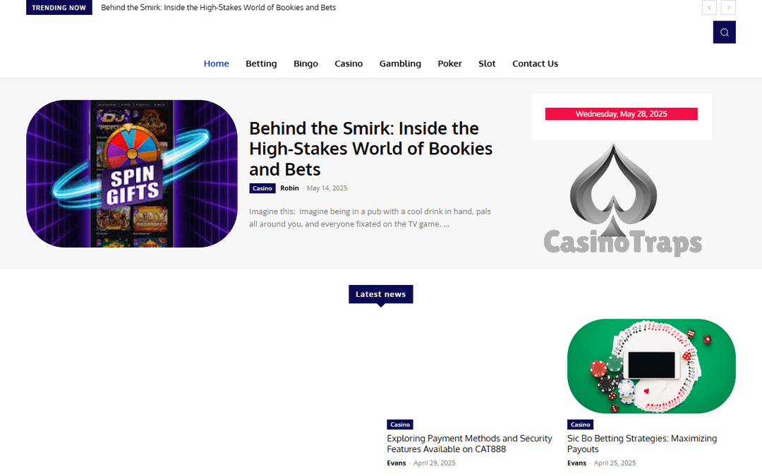 casinotraps.com publisher screenshot
