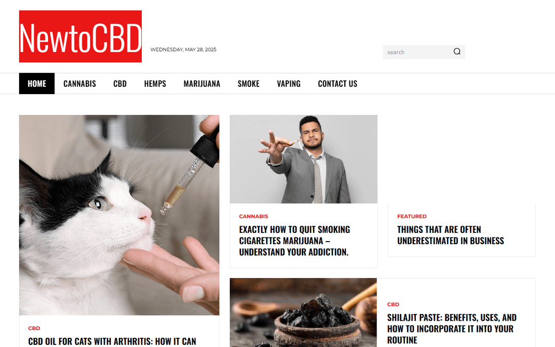 newtocbd.com publisher screenshot