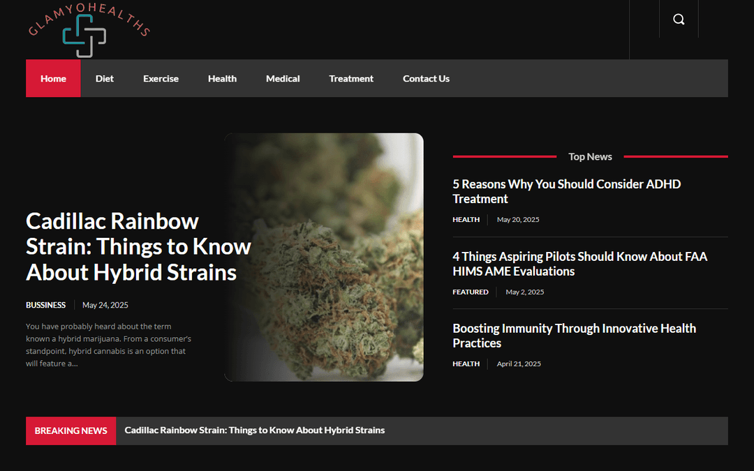 glamyohealths.com publisher screenshot