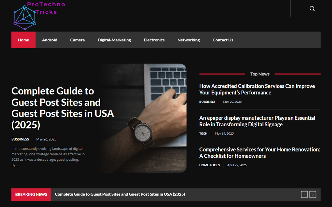 protechnotricks.com publisher screenshot