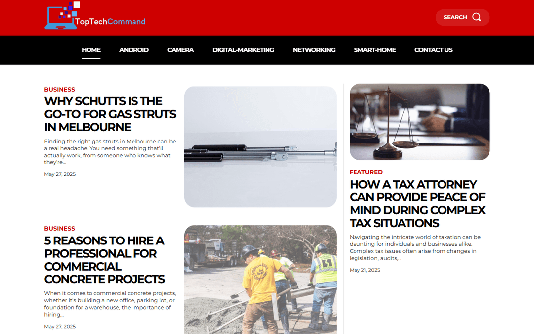 toptechcommand.com publisher screenshot