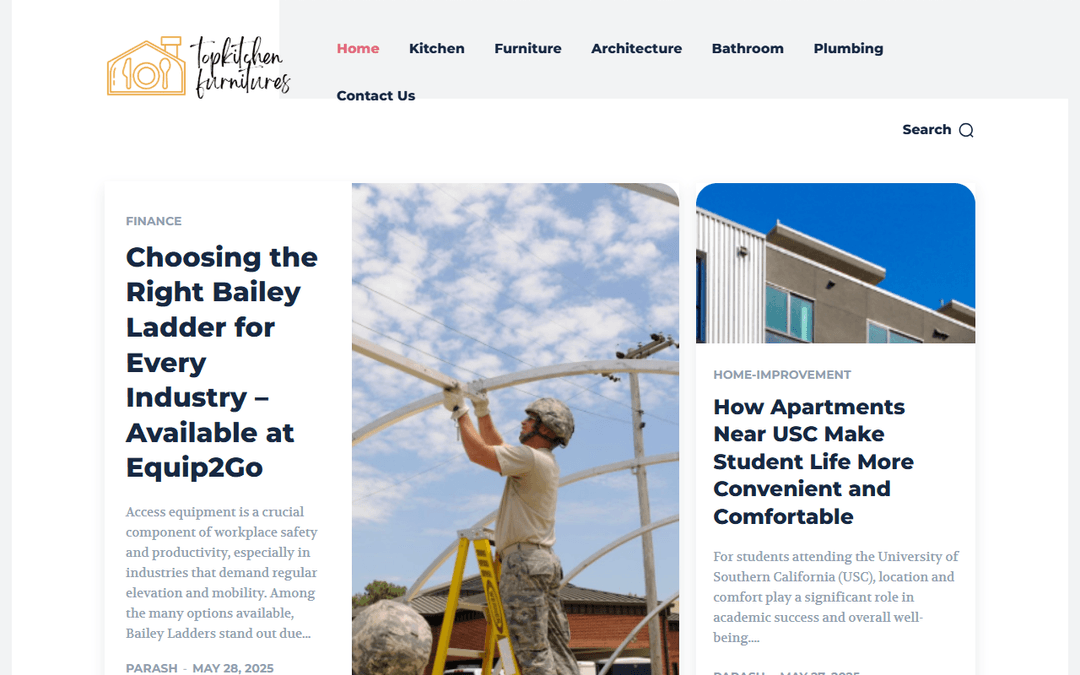 topkitchenfurnitures.com publisher screenshot