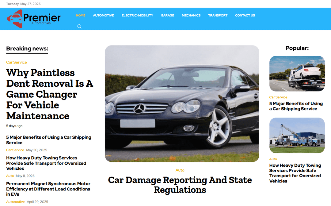 premierautomotives.com publisher screenshot
