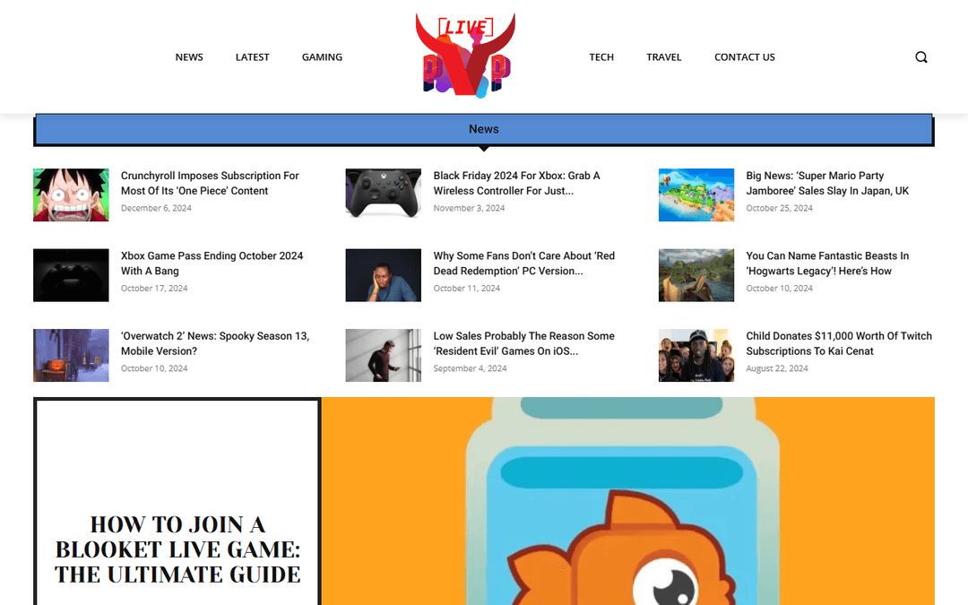 pvplive.net publisher screenshot