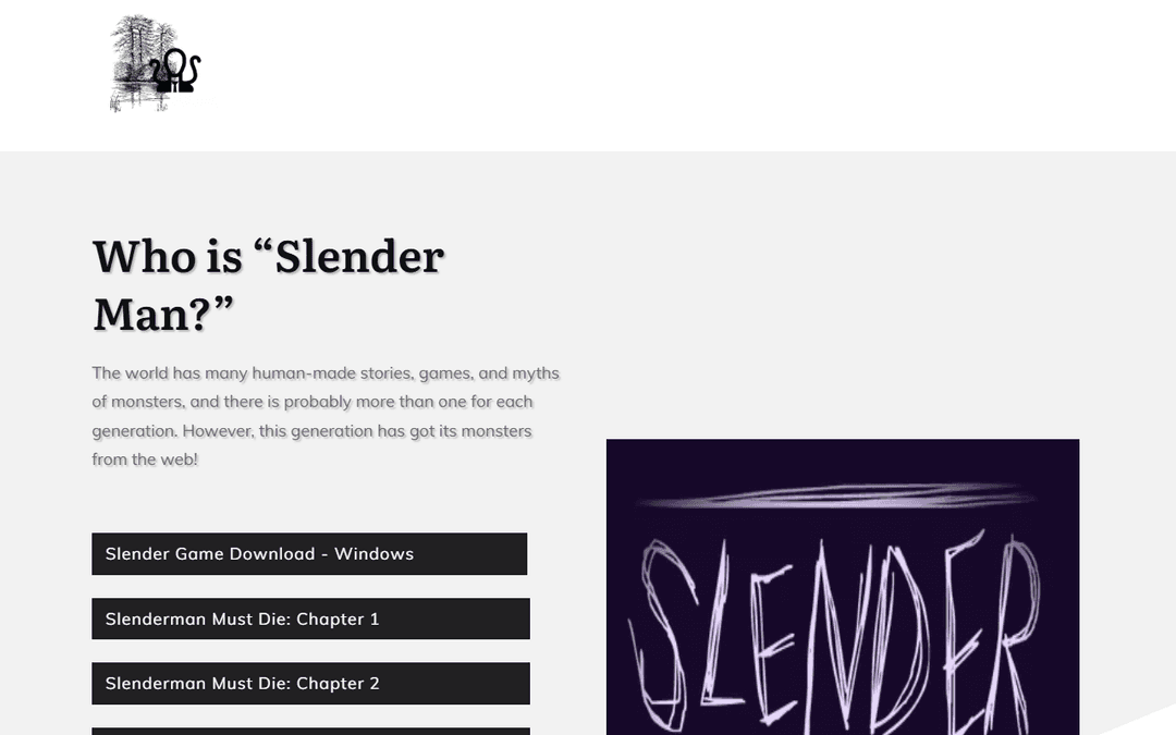 slendergame.com publisher screenshot