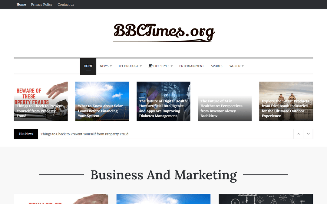 bbctimes.org publisher screenshot