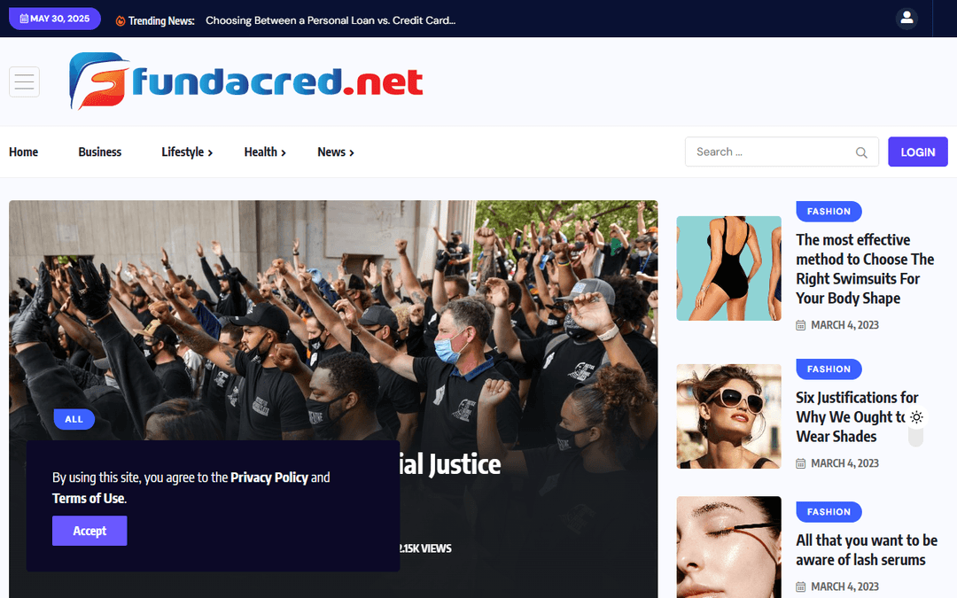 fundacred.net publisher screenshot