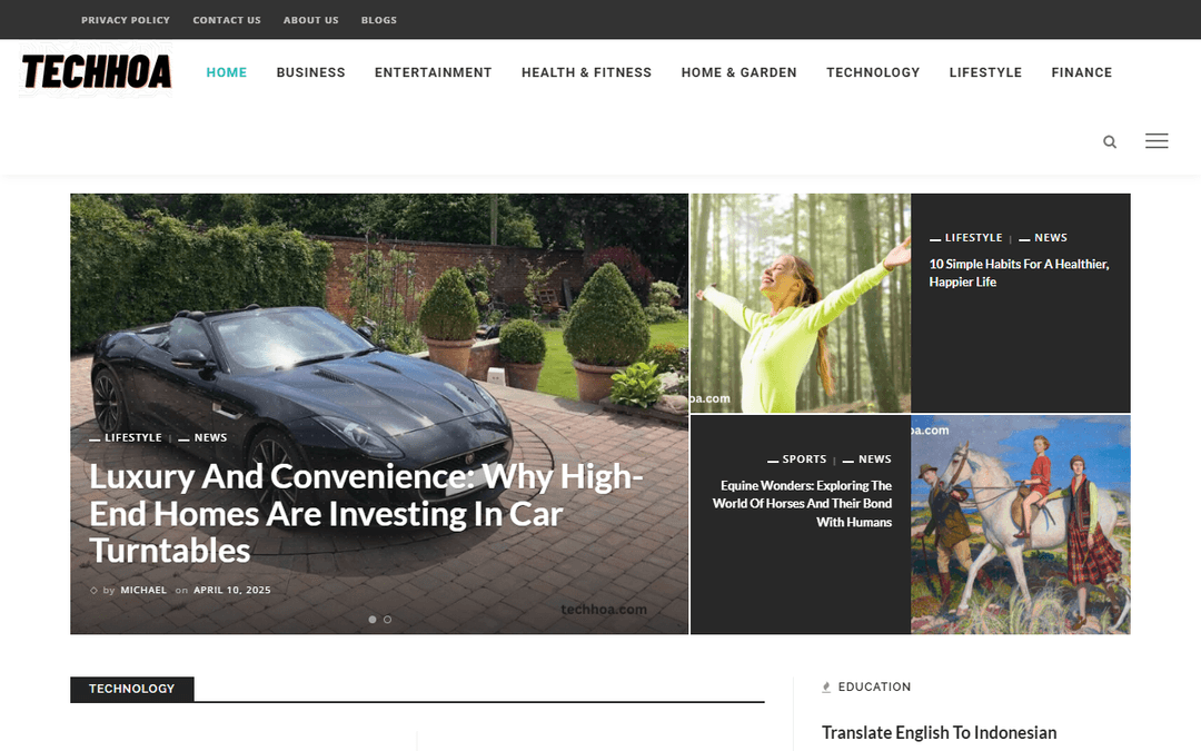 techhoa.com publisher screenshot