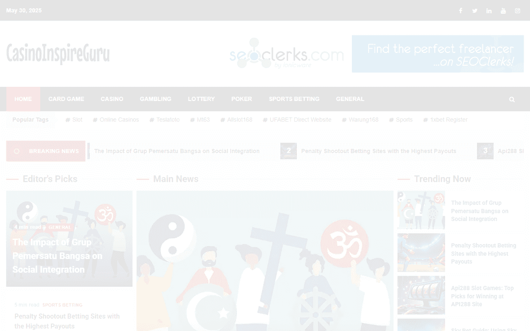 casinoinspireguru.com publisher screenshot