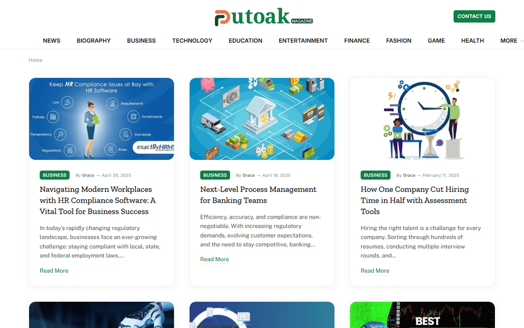 putoak.com publisher screenshot