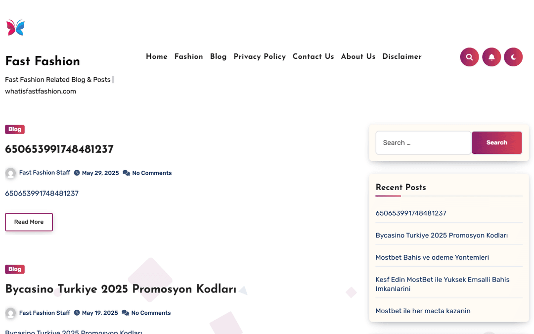 whatisfastfashion.com publisher screenshot