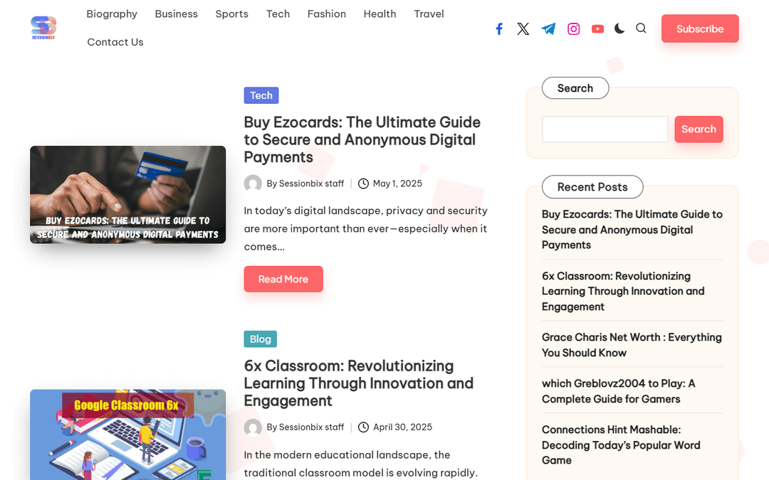 sessionbix.com publisher screenshot