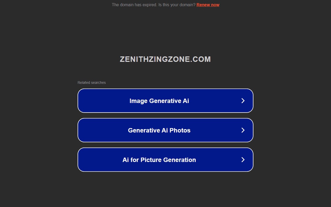 zenithzingzone.com publisher screenshot
