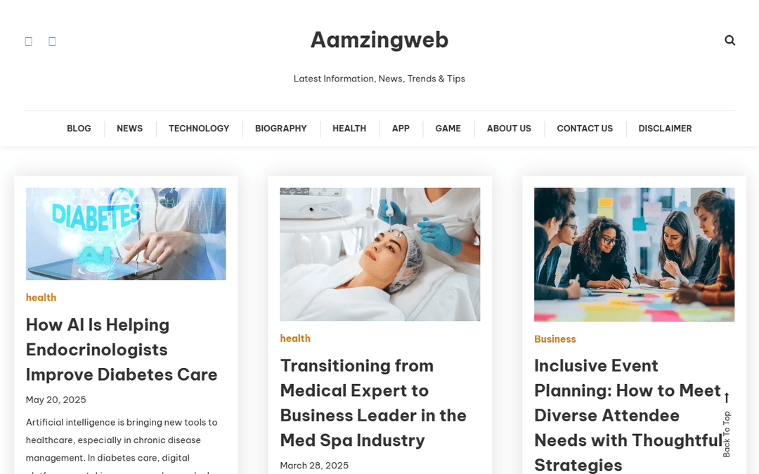 aamzingweb.com publisher screenshot