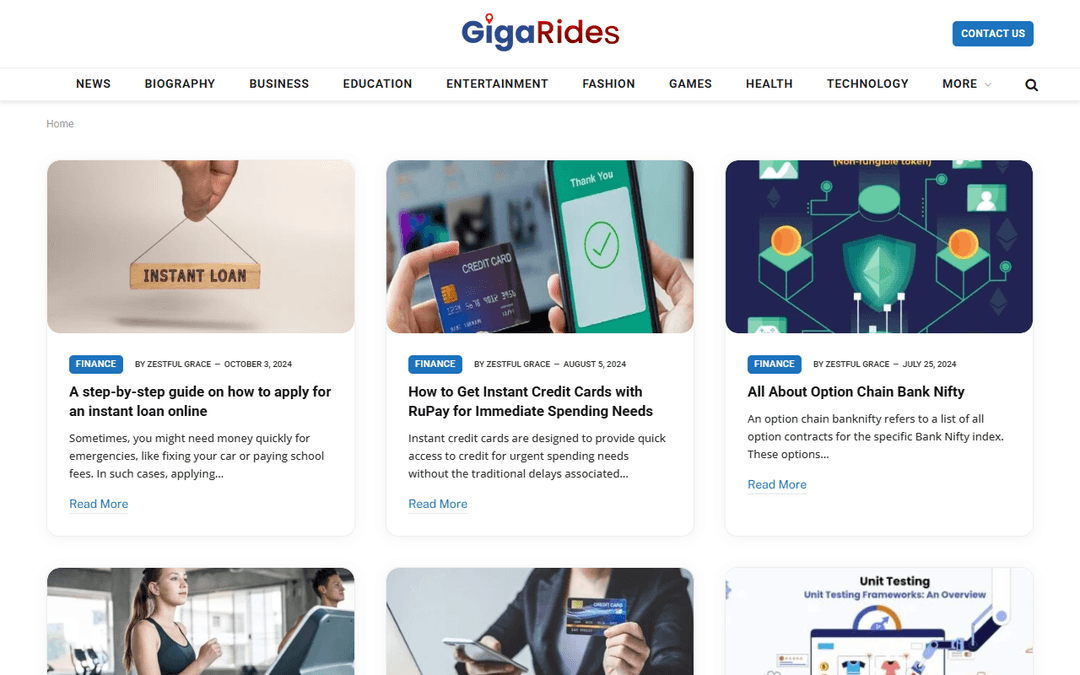 gigarides.com publisher screenshot