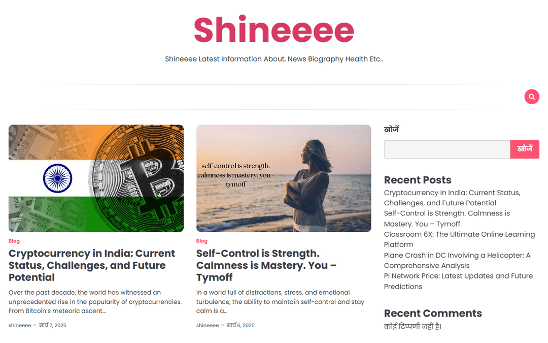 shineeee.com publisher screenshot