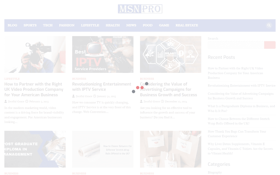 msnpro.co.uk publisher screenshot