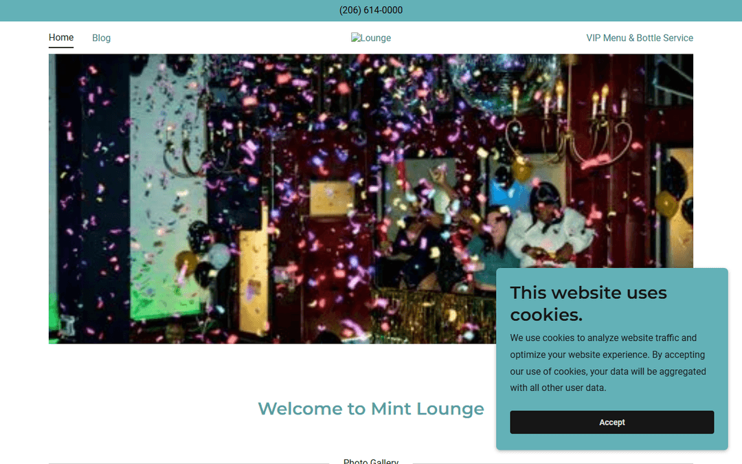 mintloungeseattle.com publisher screenshot