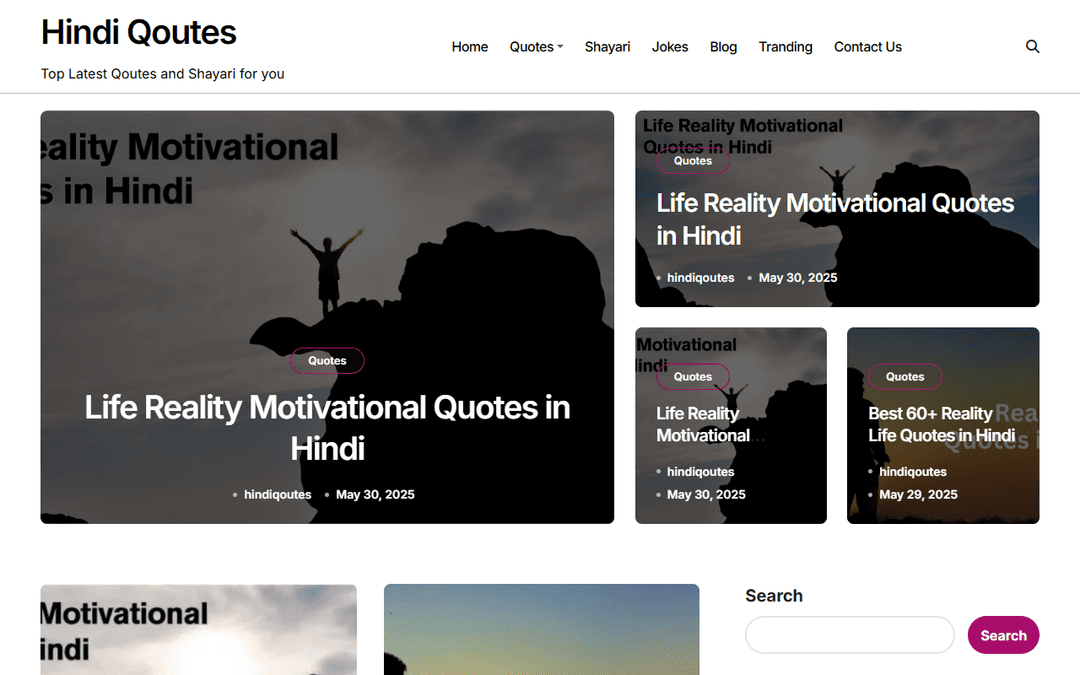 hindiqoutes.com publisher screenshot