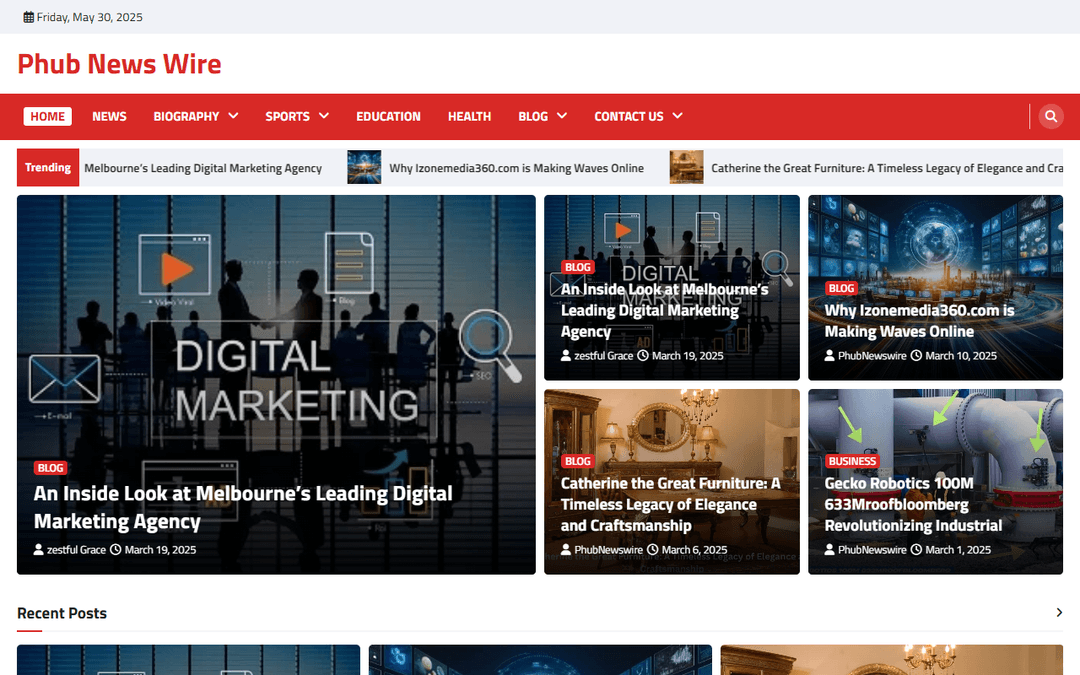phubnewswire.com publisher screenshot