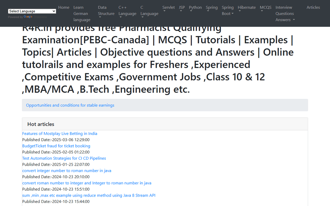 r4r.in publisher screenshot