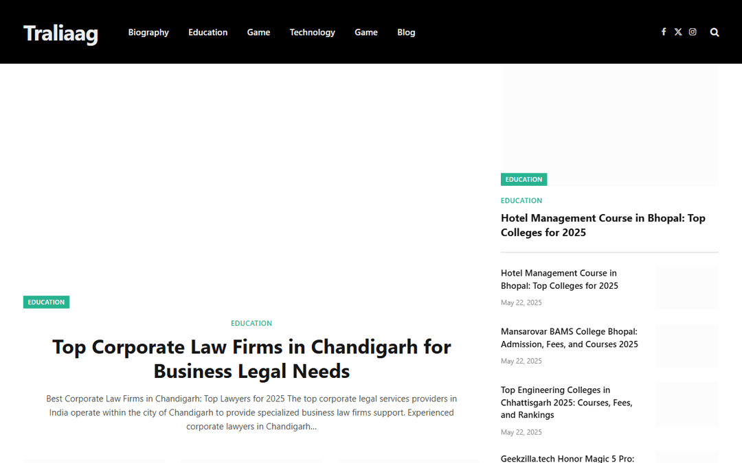 traliaag.com publisher screenshot