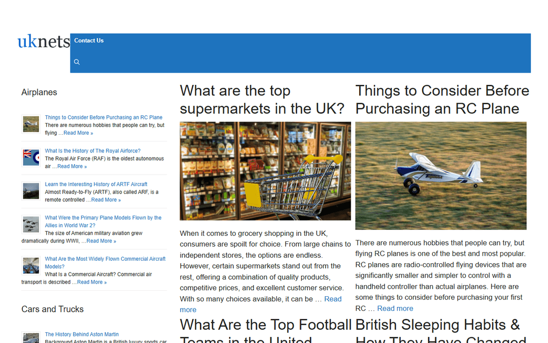 uknets.co.uk publisher screenshot